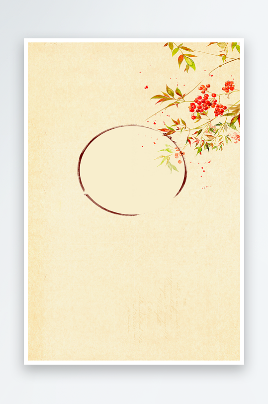 中国风复古海报背景模板-众图网