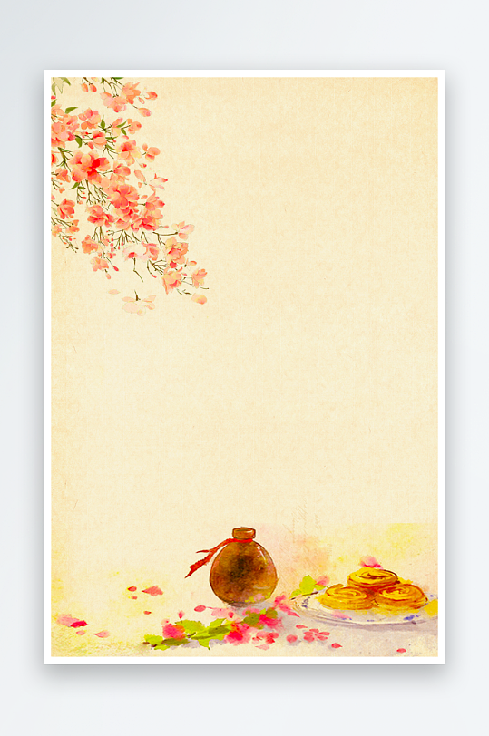 中国风复古海报背景模板-众图网