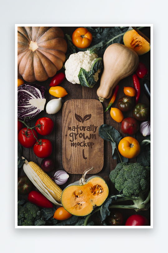 最新原创蔬菜宣传海报-众图网