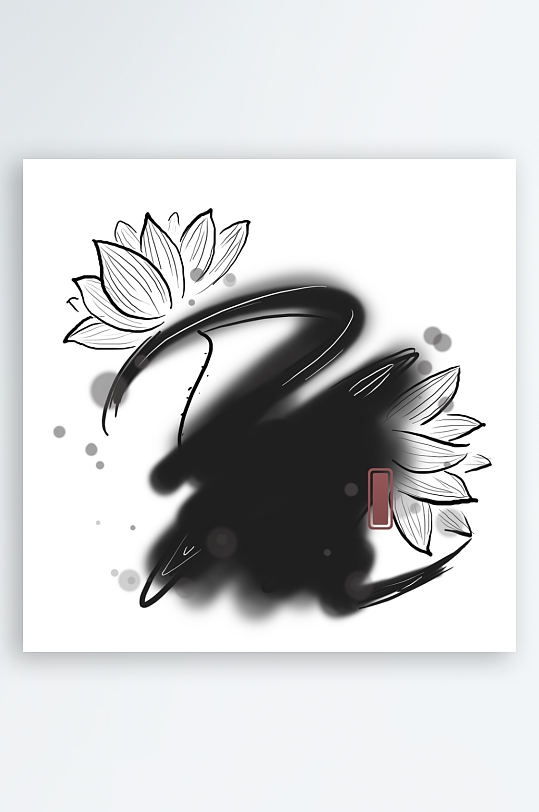 水墨山水花鸟风景画装饰画-众图网