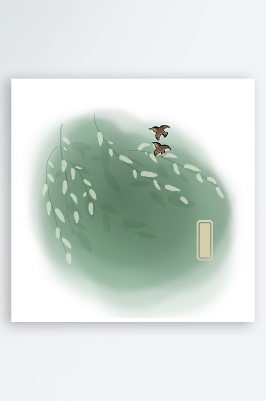 古风山水花鸟风景画装饰画-众图网