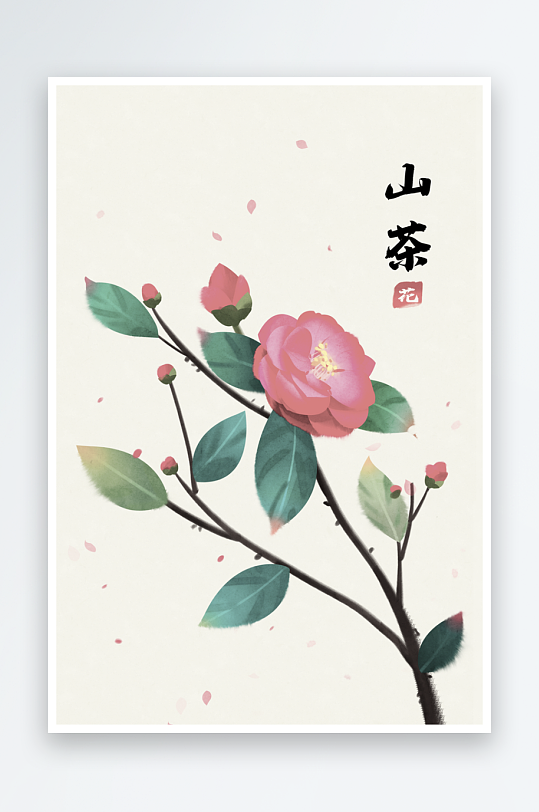 古风山水花鸟风景画装饰画-众图网