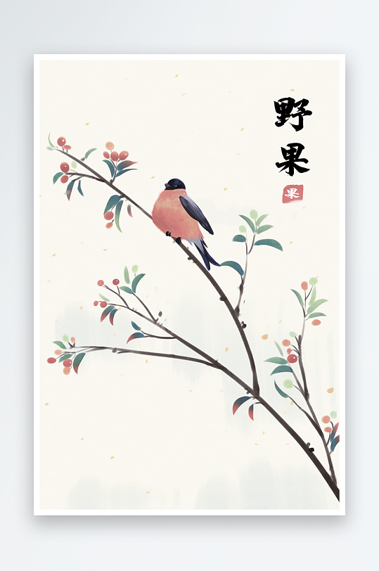 古风山水花鸟装饰画-众图网