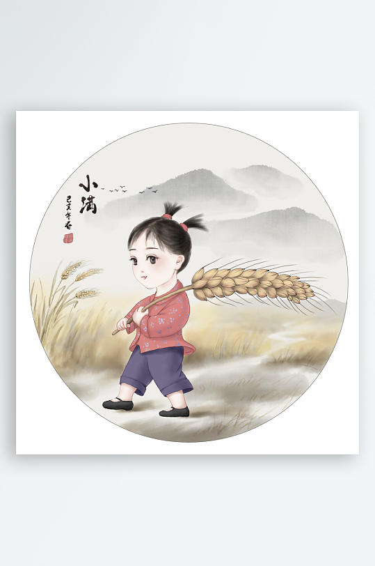 古风山水花鸟装饰画-众图网