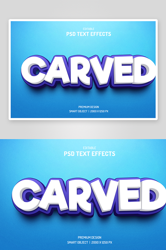 3d字体效果立体样式样机-众图网