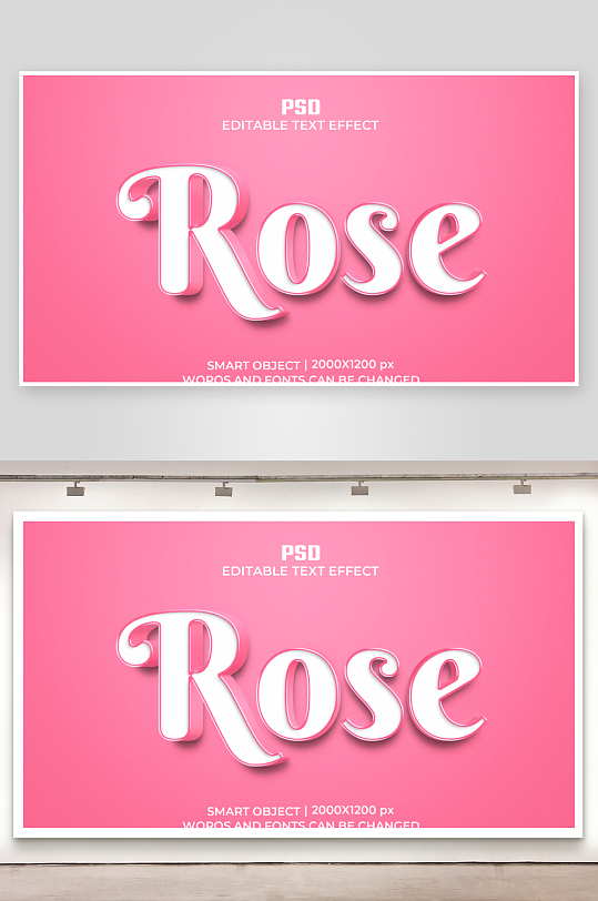 3d字体效果立体样式样机素材-众图网