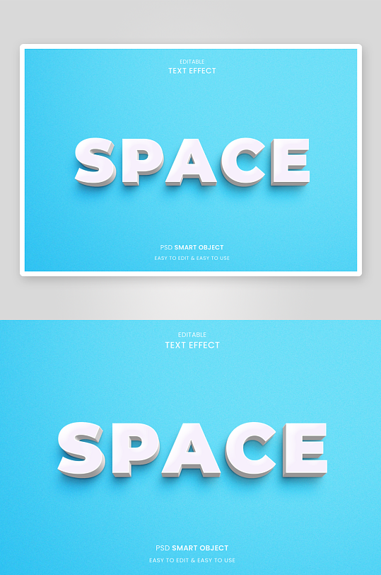 3d字体效果立体样式样机-众图网