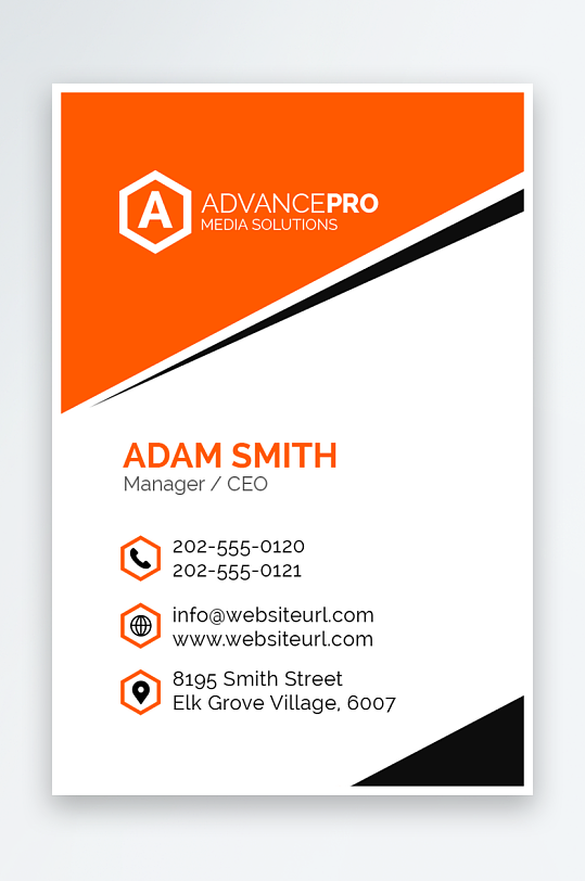 企业名片公司名片设计-众图网