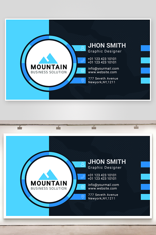 公司名片企业名片设计-众图网