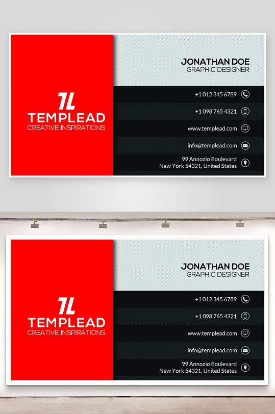 公司名片企业名片设计-众图网