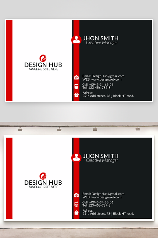 公司名片企业名片-众图网