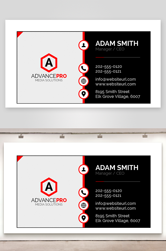 公司名片企业名片-众图网