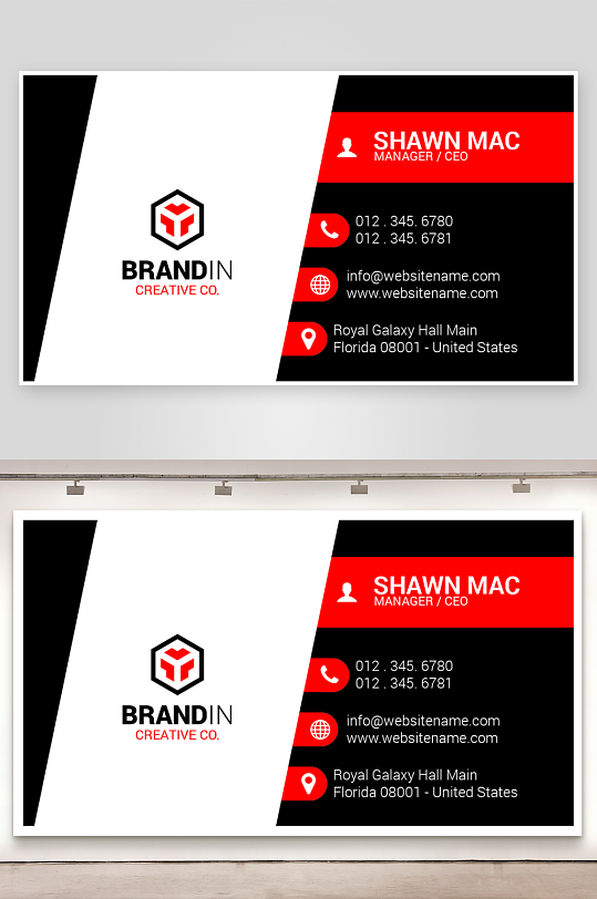 公司名片企业名片-众图网