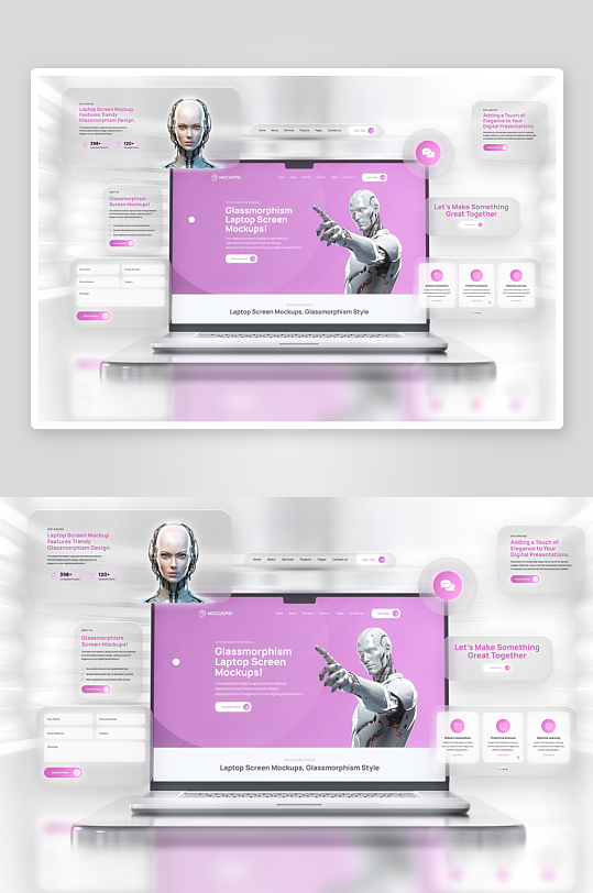 网络社交媒体科幻科技网站界面网页设-众图网