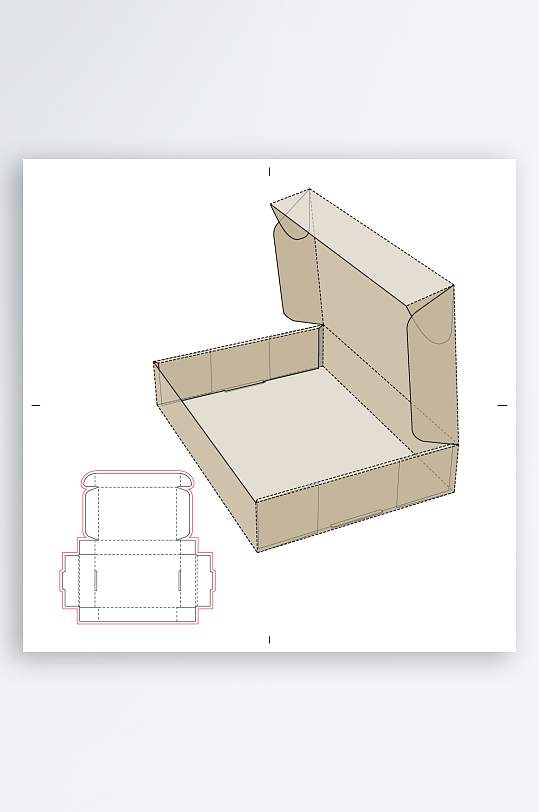 礼品盒展示意图设计-众图网
