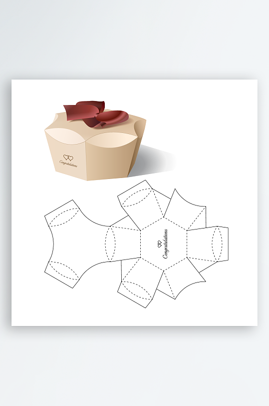 礼品盒展示意图设计-众图网