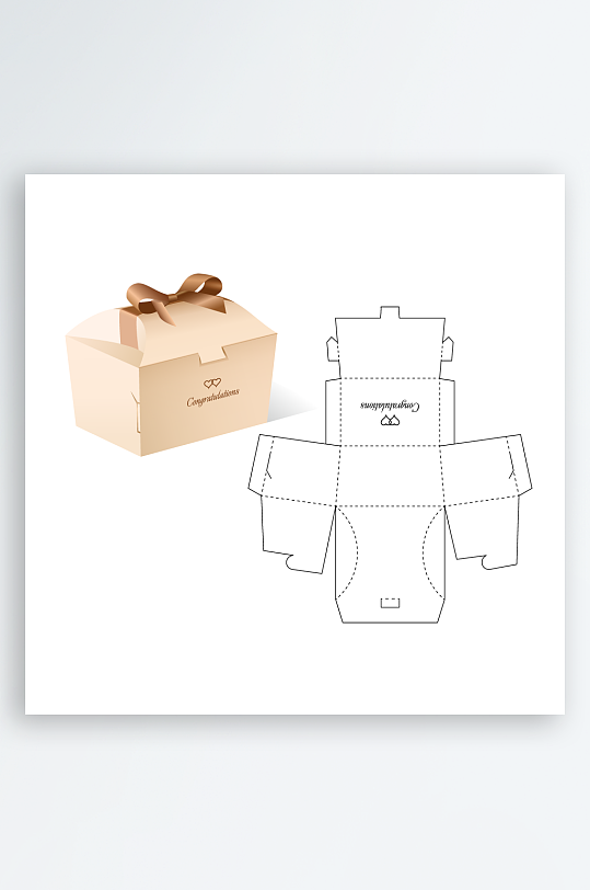 礼品盒展示意图设计-众图网