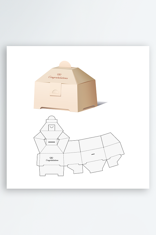 礼品盒展示意图设计-众图网