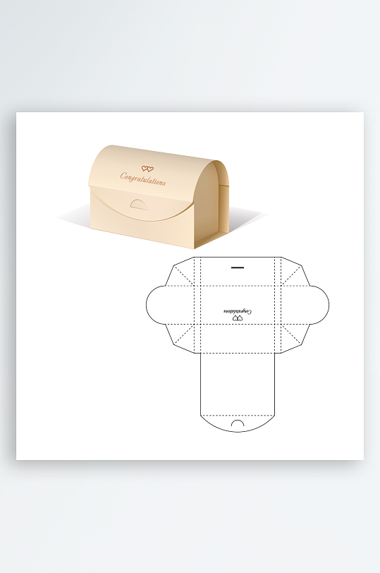 礼品盒展示意图设计-众图网