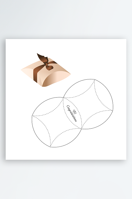 蛋糕甜品设计图刀模-众图网