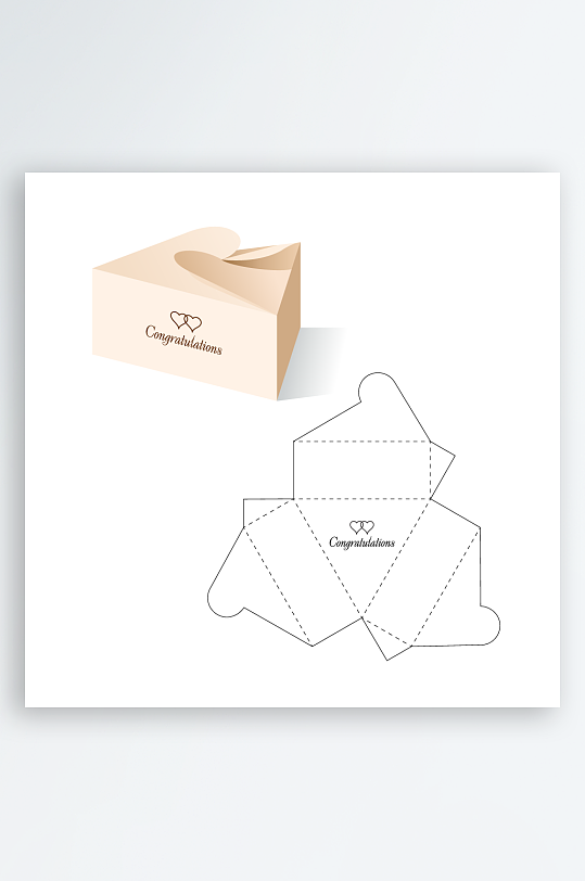 糖果礼品盒设计图-众图网