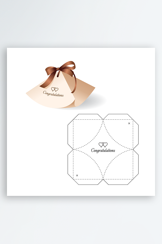 糖果礼品盒设计图-众图网