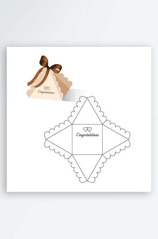 糖果礼品盒设计图-众图网