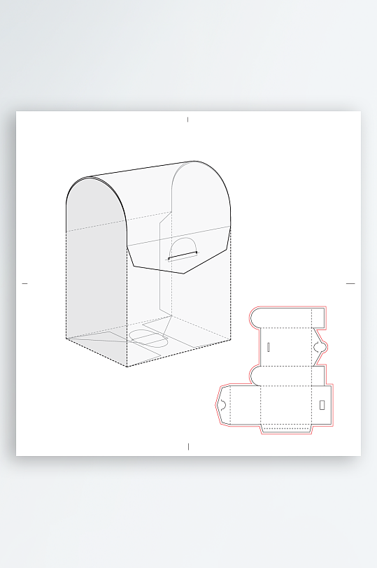 糖果礼品盒设计图-众图网