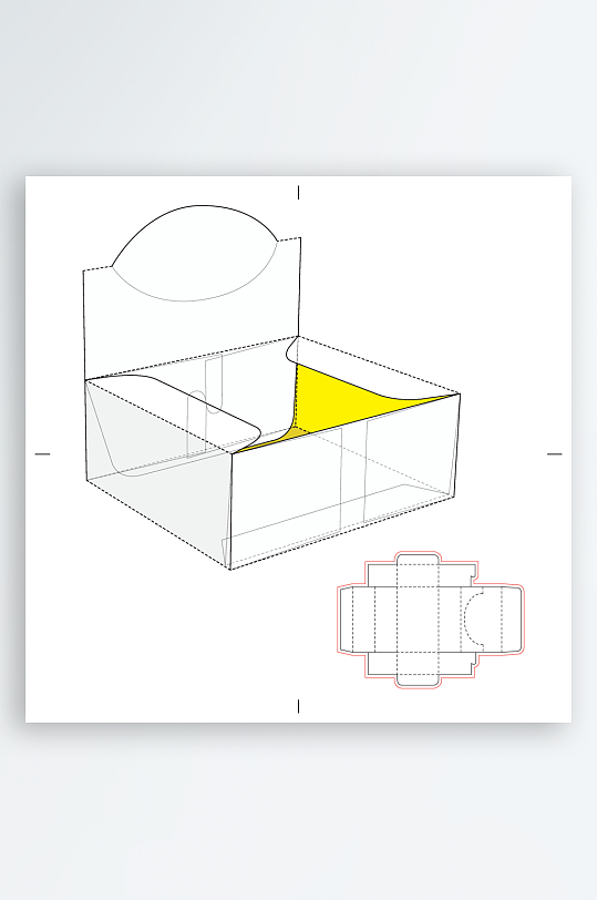糖果礼品盒设计图-众图网