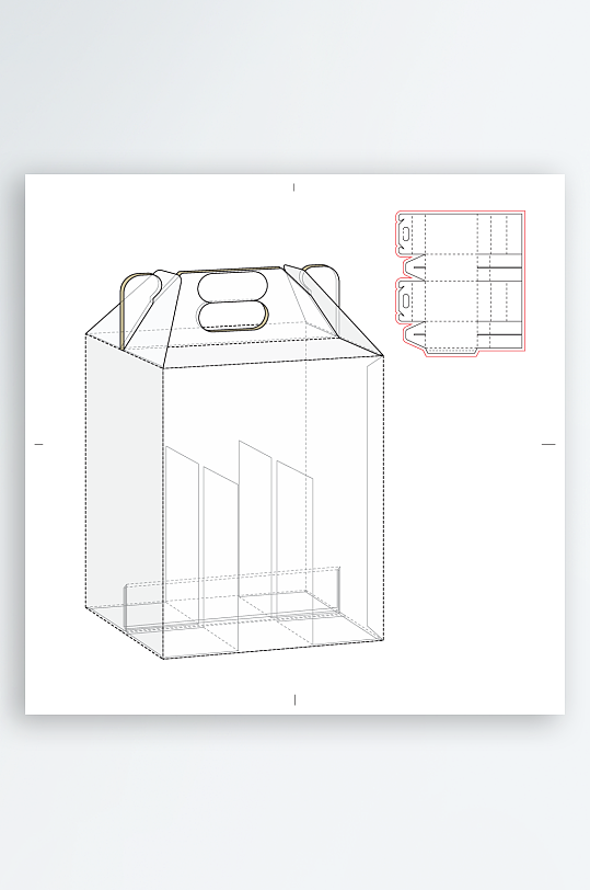 包装盒与结构设计图-众图网