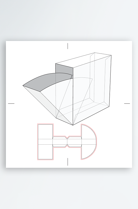 包装盒与结构设计图-众图网