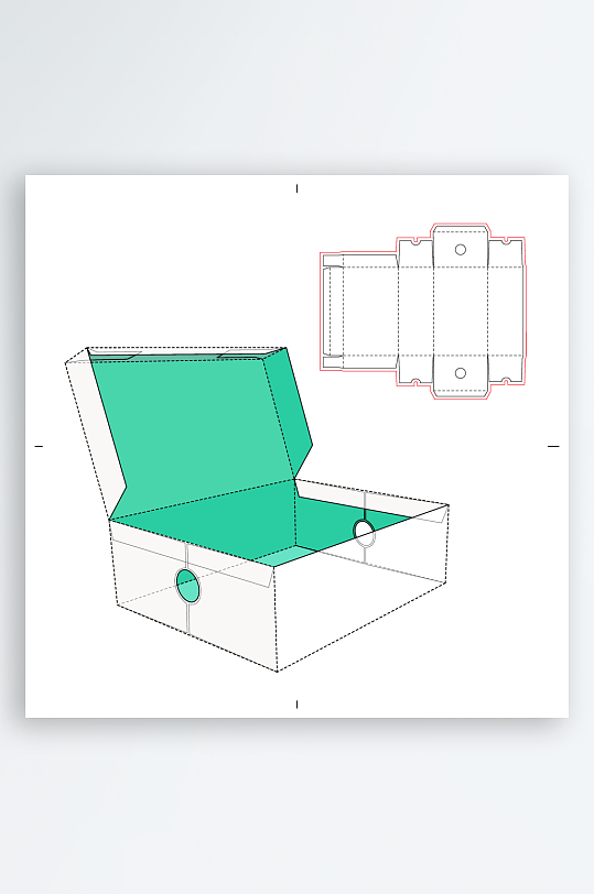 包装盒与结构设计图-众图网