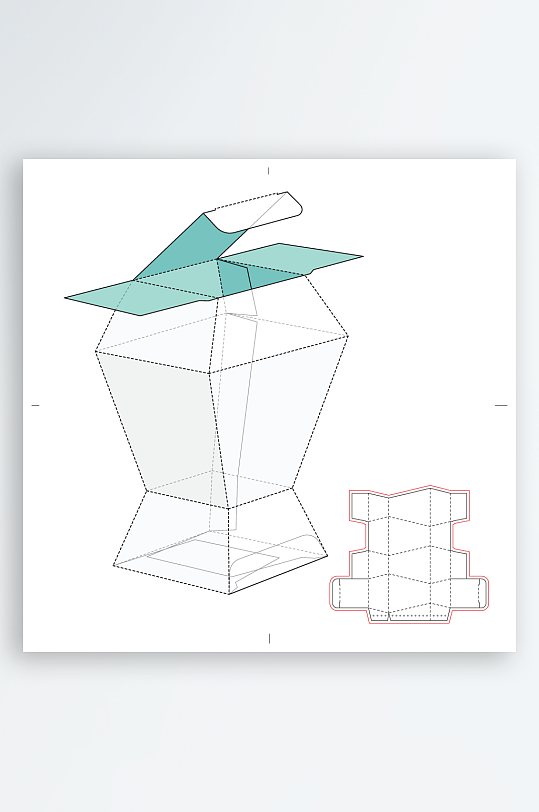 包装盒与结构设计图-众图网