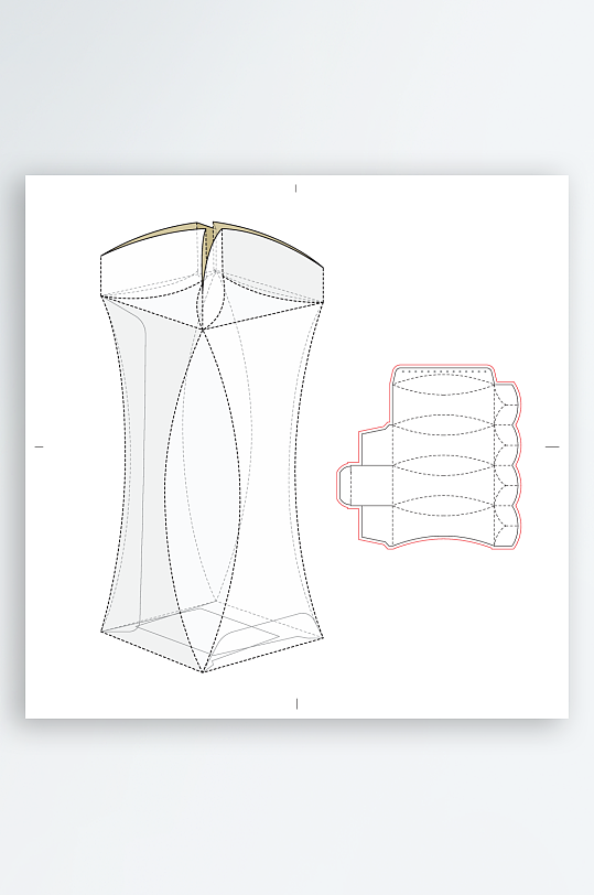 包装盒与结构设计图-众图网