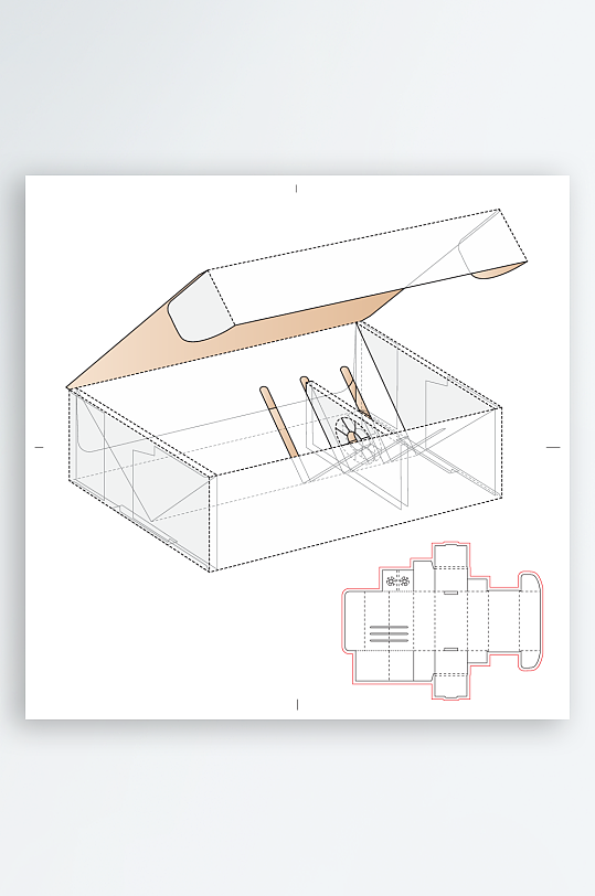 包装盒与结构设计图-众图网