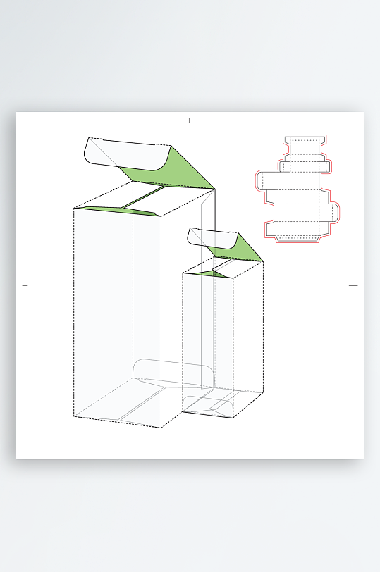 包装盒礼品盒设计图-众图网