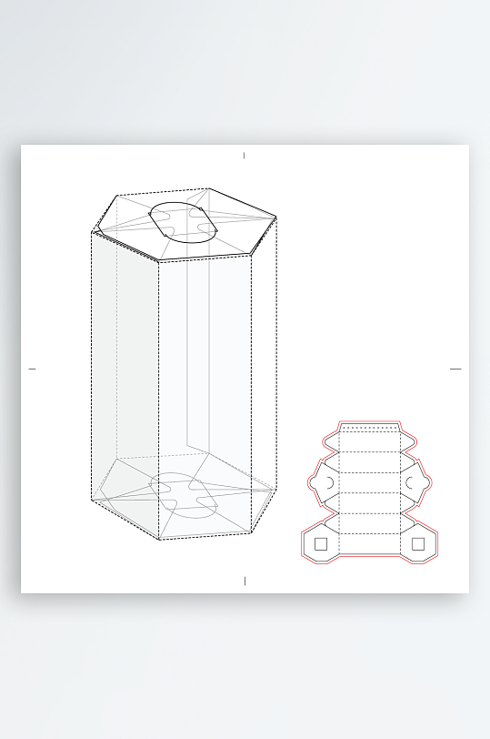 包装盒礼品盒设计图-众图网