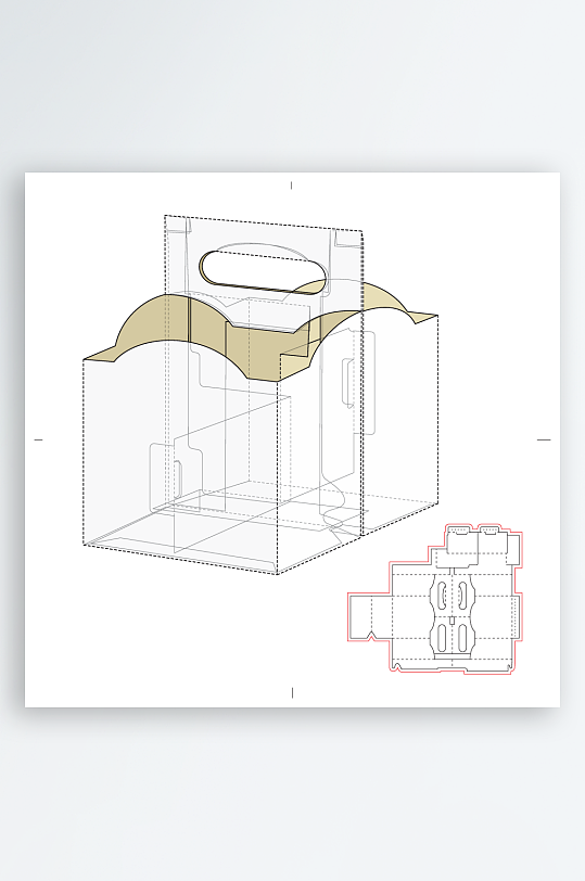 包装盒礼品盒设计图-众图网