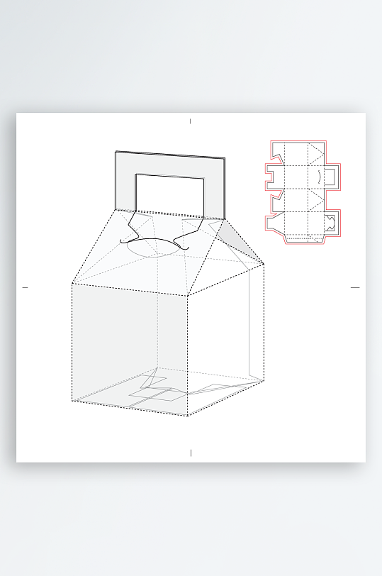 包装盒礼品盒设计图-众图网