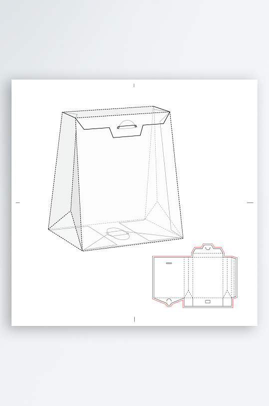 包装盒礼品盒刀模设计-众图网