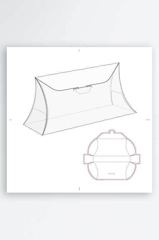 包装盒礼品盒刀模设计-众图网