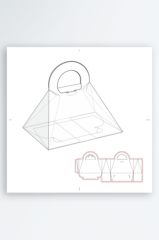包装盒礼品盒刀模设计-众图网