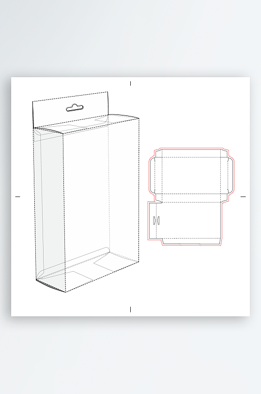 包装盒礼品盒刀模设计-众图网