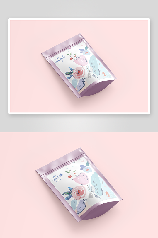 自立食品袋包装袋子自封袋多角度样机-众图网