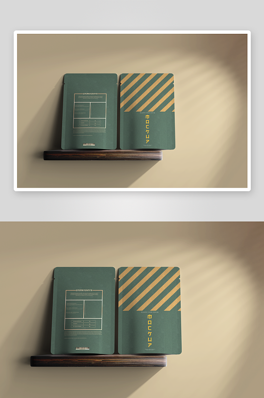 自立食品袋包装袋子自封袋多角度样机素材-众图网