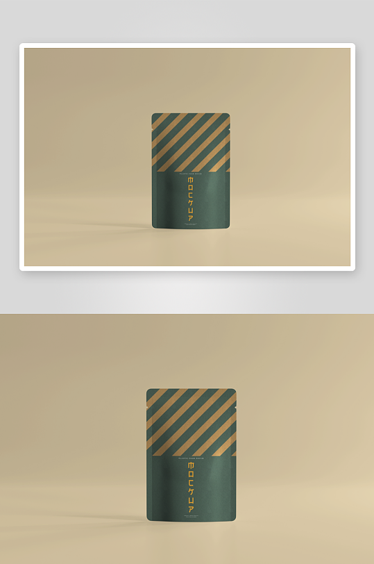 自立食品袋包装袋子自封袋多角度样机素材-众图网