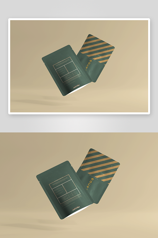 自立食品袋包装袋子自封袋多角度样机素材-众图网