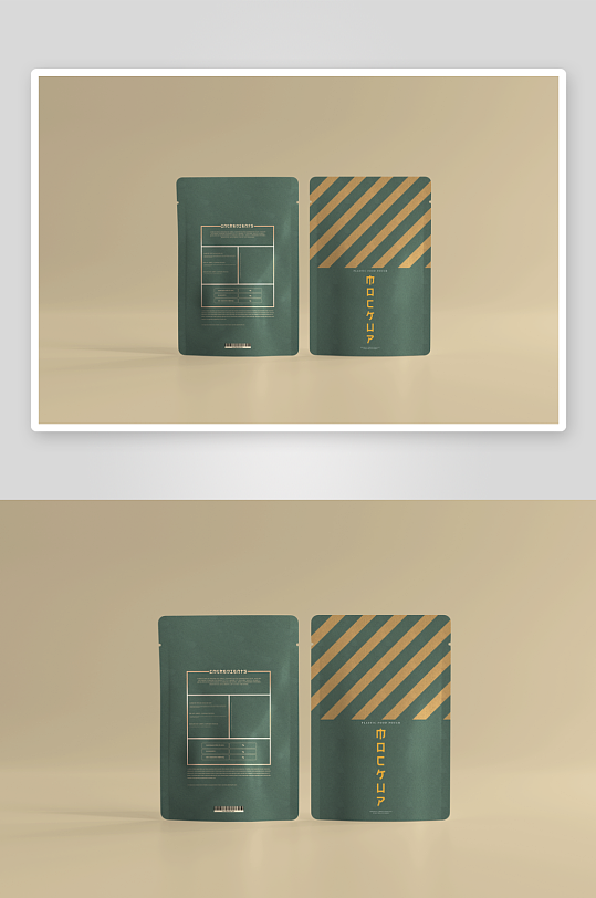 自立食品袋包装袋子自封袋多角度样机素材-众图网