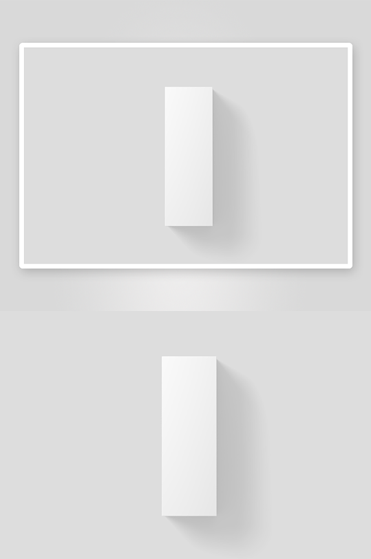 长方形产品包装纸盒效果VI样机-众图网