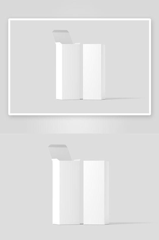 长方形产品包装纸盒效果VI样机-众图网